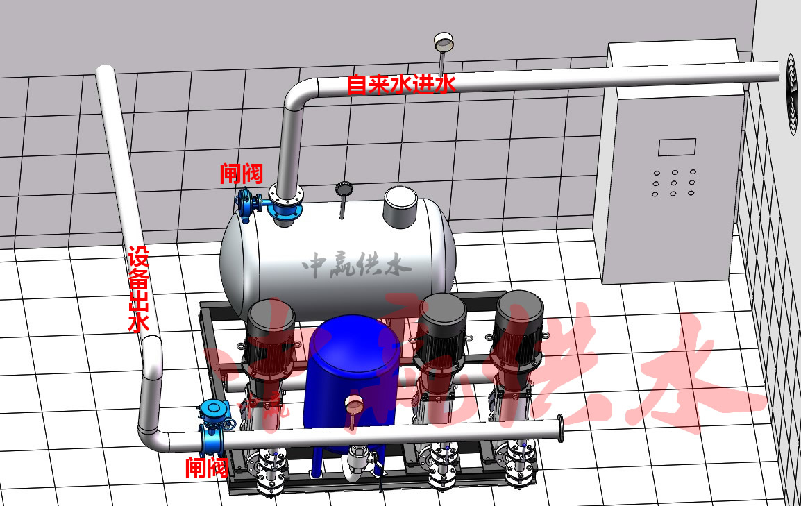 自來水無負壓供水設(shè)備安裝圖